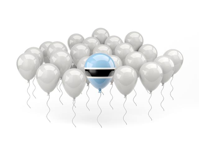 Balloon with flag. Download flag icon of Botswana at PNG format