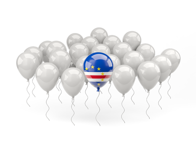 Balloon with flag. Download flag icon of Cape Verde at PNG format