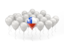 Chile. Balloon with flag. Download icon.