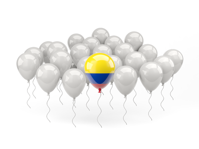 Balloon with flag. Download flag icon of Colombia at PNG format