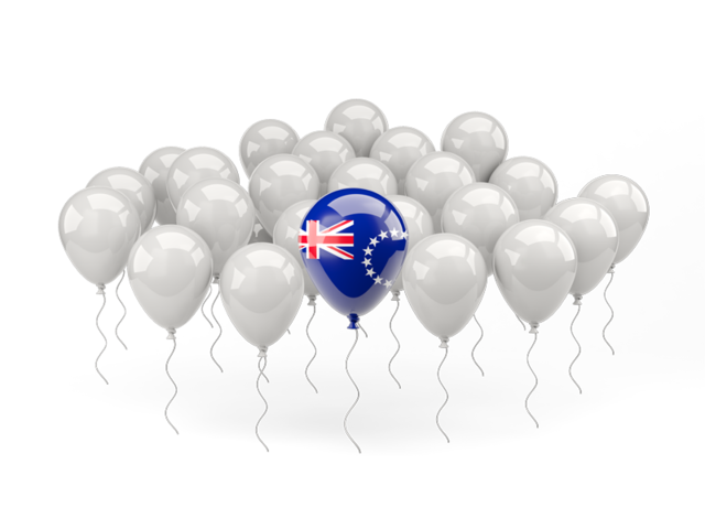 Balloon with flag. Download flag icon of Cook Islands at PNG format