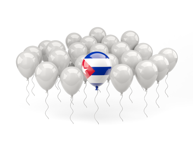 Balloon with flag. Download flag icon of Cuba at PNG format