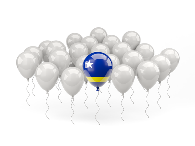Balloon with flag. Download flag icon of Curacao at PNG format