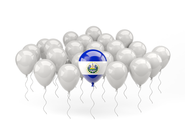 Balloon with flag. Download flag icon of El Salvador at PNG format