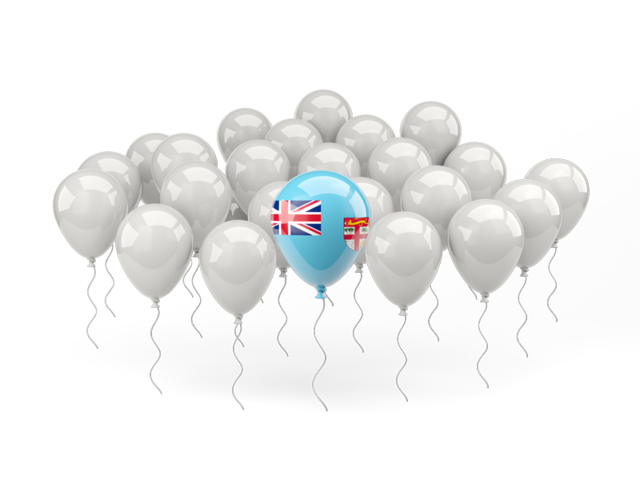 Balloon with flag. Download flag icon of Fiji at PNG format