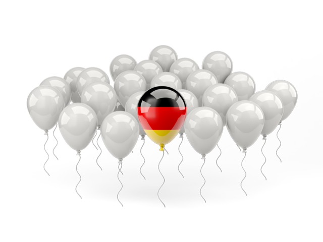 Balloon with flag. Download flag icon of Germany at PNG format