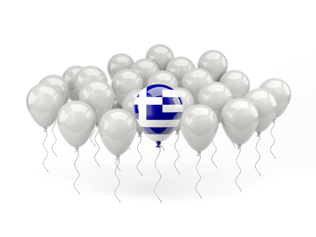 Balloon with flag. Download flag icon of Greece at PNG format