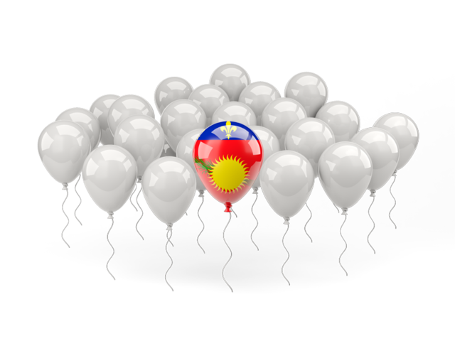 Balloon with flag. Download flag icon of Guadeloupe at PNG format