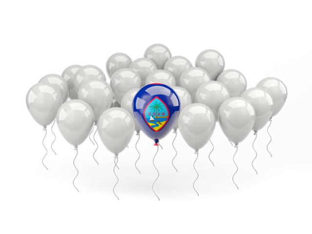 Balloon with flag. Download flag icon of Guam at PNG format