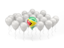 Guyana. Balloon with flag. Download icon.