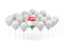 Hungary. Balloon with flag. Download icon.