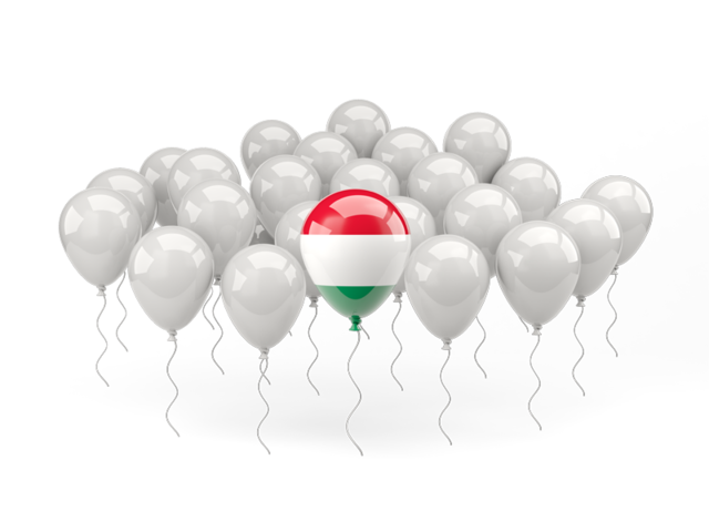 Balloon with flag. Download flag icon of Hungary at PNG format