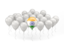 India. Balloon with flag. Download icon.