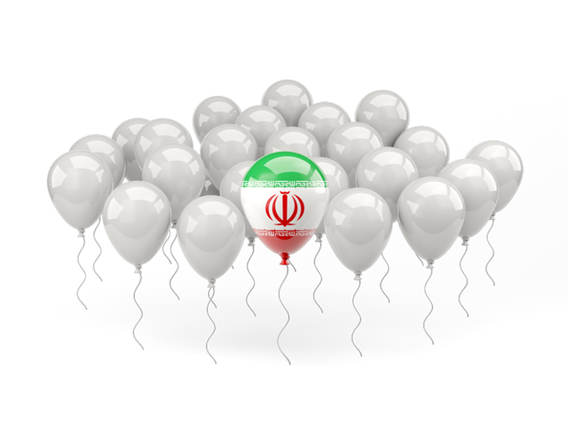 Balloon with flag. Download flag icon of Iran at PNG format