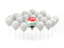 Iraq. Balloon with flag. Download icon.