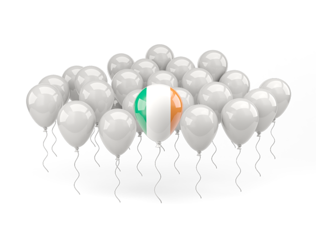 Balloon with flag. Download flag icon of Ireland at PNG format