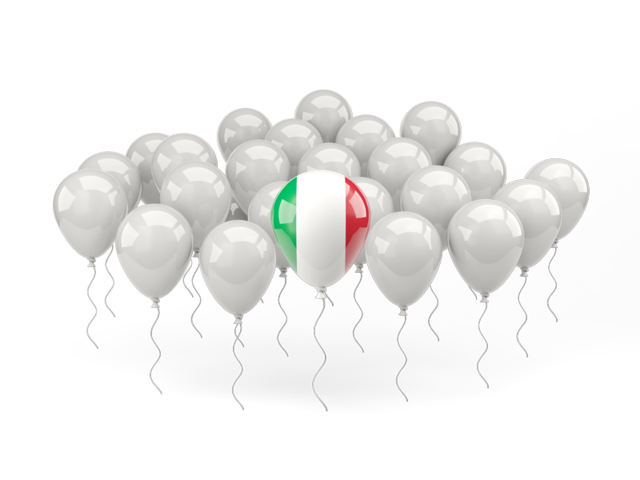 Balloon with flag. Download flag icon of Italy at PNG format