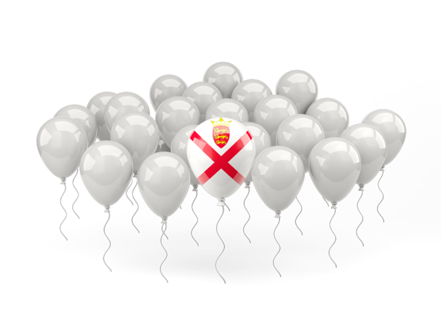 Balloon with flag. Download flag icon of Jersey at PNG format