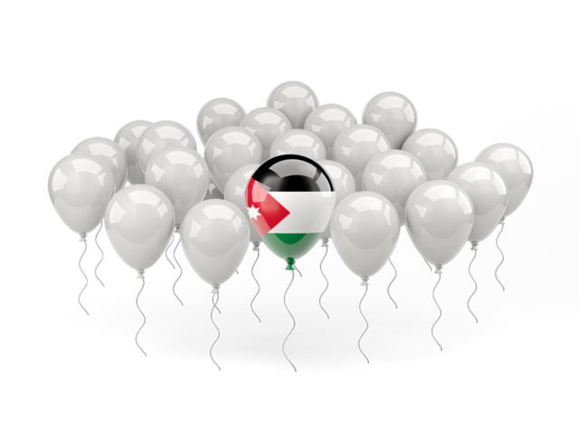 Balloon with flag. Download flag icon of Jordan at PNG format