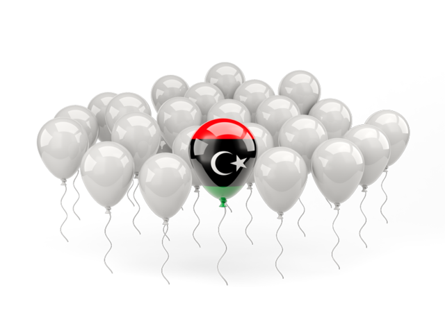 Balloon with flag. Download flag icon of Libya at PNG format