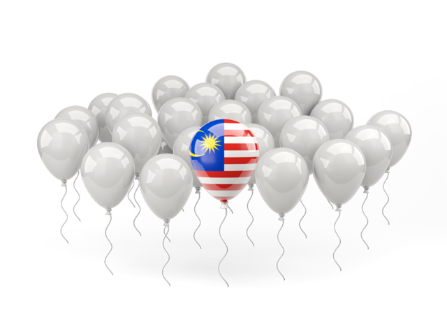 Воздушный шар с флагом. Скачать флаг. Малайзия