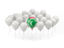 Мальдивы. Воздушный шар с флагом. Скачать иллюстрацию.