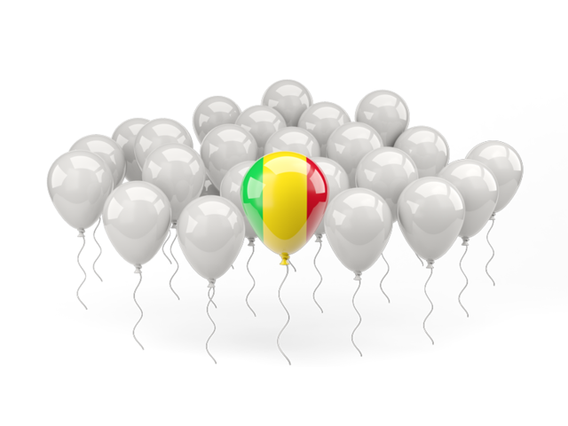 Balloon with flag. Download flag icon of Mali at PNG format