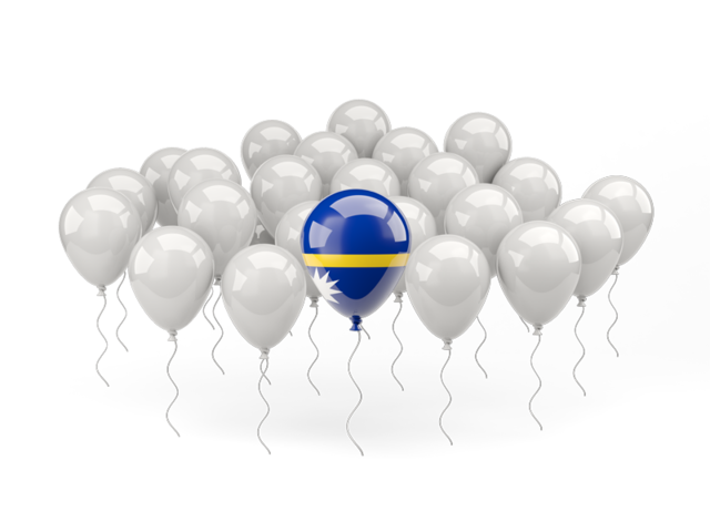 Balloon with flag. Download flag icon of Nauru at PNG format