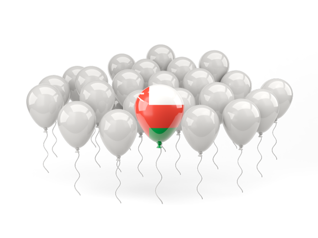 Balloon with flag. Download flag icon of Oman at PNG format