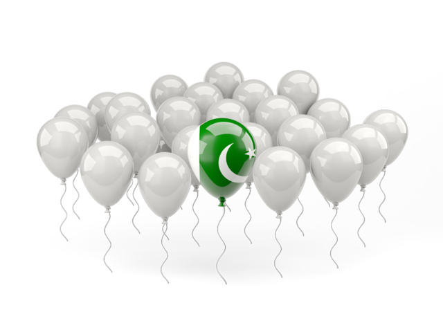 Balloon with flag. Download flag icon of Pakistan at PNG format