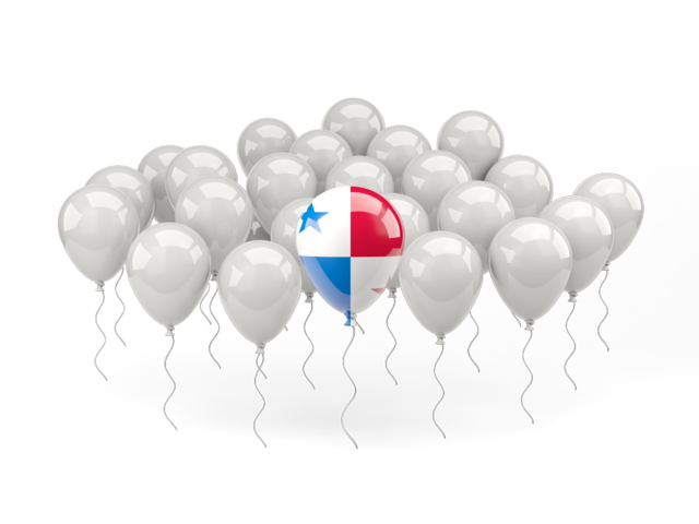 Balloon with flag. Download flag icon of Panama at PNG format