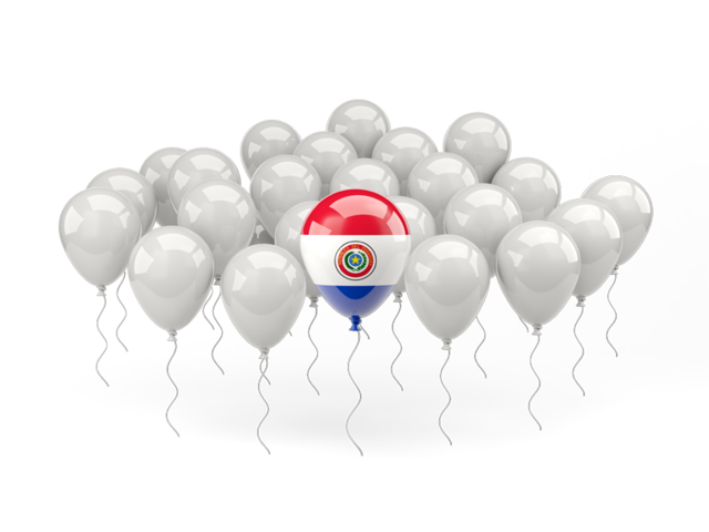 Balloon with flag. Download flag icon of Paraguay at PNG format