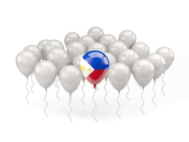 Balloon with flag. Download flag icon of Philippines at PNG format
