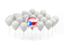 Puerto Rico. Balloon with flag. Download icon.