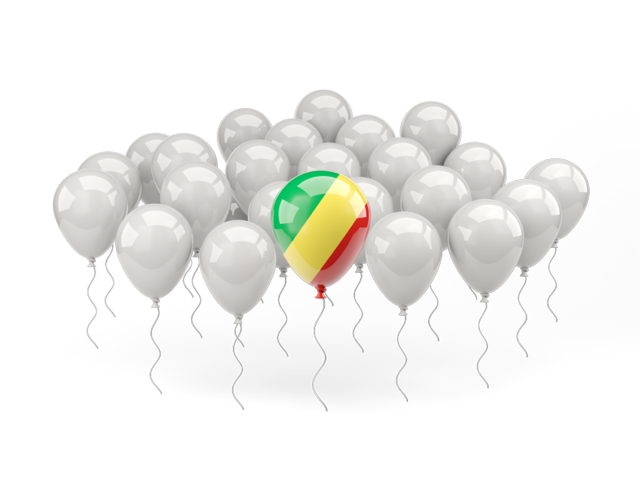 Balloon with flag. Download flag icon of Republic of the Congo at PNG format