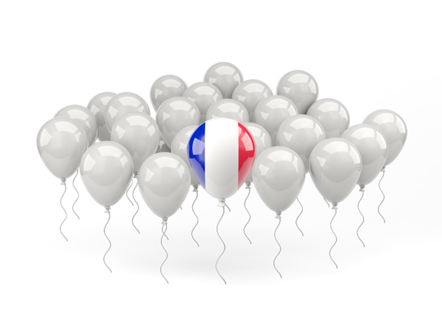 Balloon with flag. Download flag icon of Reunion at PNG format