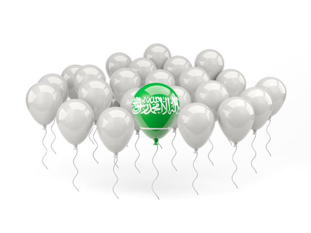 Balloon with flag. Download flag icon of Saudi Arabia at PNG format