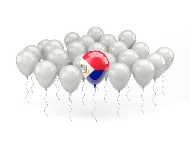 Balloon with flag. Download flag icon of Sint Maarten at PNG format