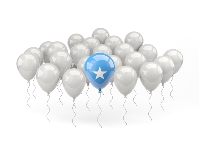 Balloon with flag. Download flag icon of Somalia at PNG format