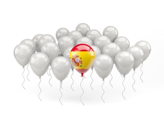Balloon with flag. Download flag icon of Spain at PNG format