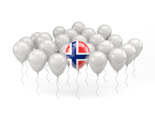 Balloon with flag. Download flag icon of Svalbard and Jan Mayen at PNG format