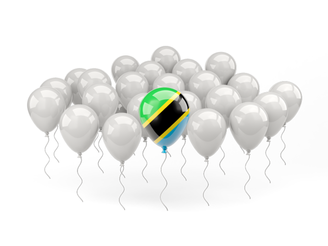 Balloon with flag. Download flag icon of Tanzania at PNG format