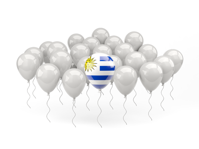 Balloon with flag. Download flag icon of Uruguay at PNG format