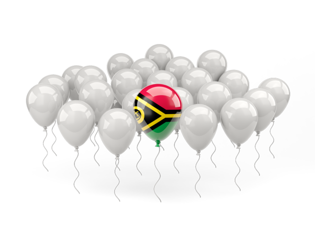 Balloon with flag. Download flag icon of Vanuatu at PNG format