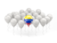 Venezuela. Balloon with flag. Download icon.