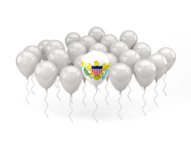 Balloon with flag. Download flag icon of Virgin Islands of the United States at PNG format