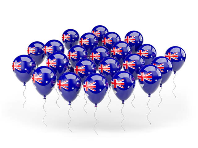 Balloons. Download flag icon of Australia at PNG format