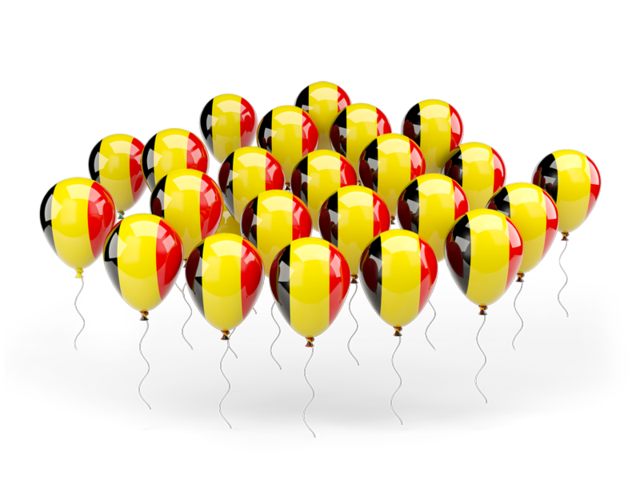 Balloons. Download flag icon of Belgium at PNG format