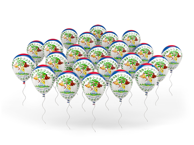 Balloons. Download flag icon of Belize at PNG format