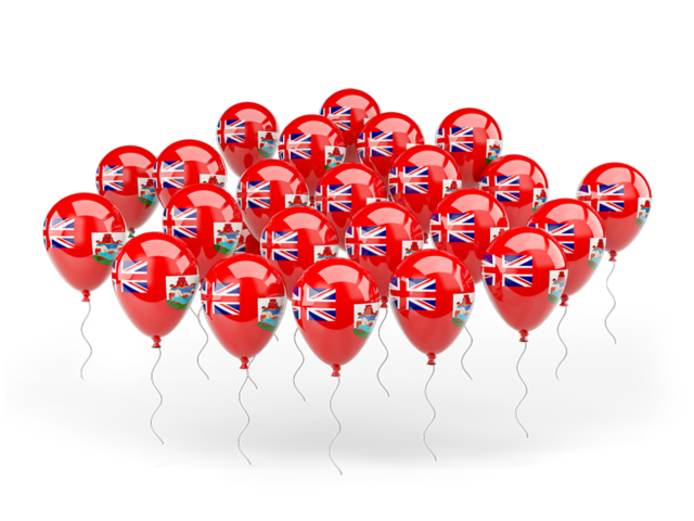 Balloons. Download flag icon of Bermuda at PNG format